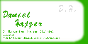 daniel hajzer business card